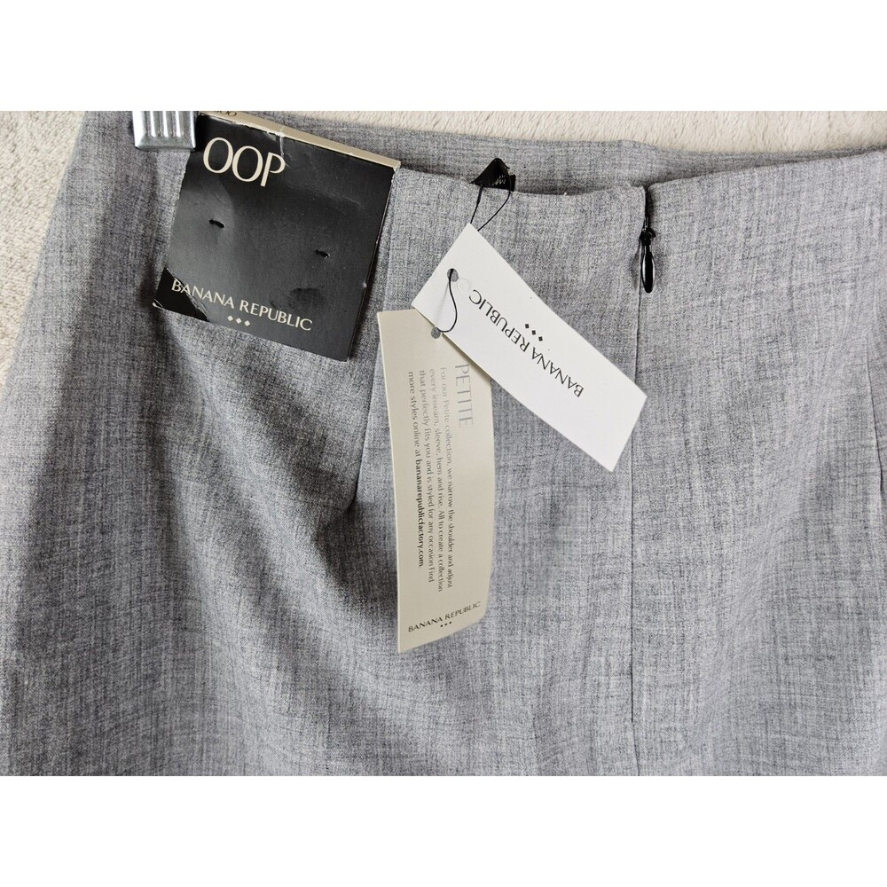 Banana Republic Women's Grey Pencil Skirt Petites Size 00P - Picture 3 of 3